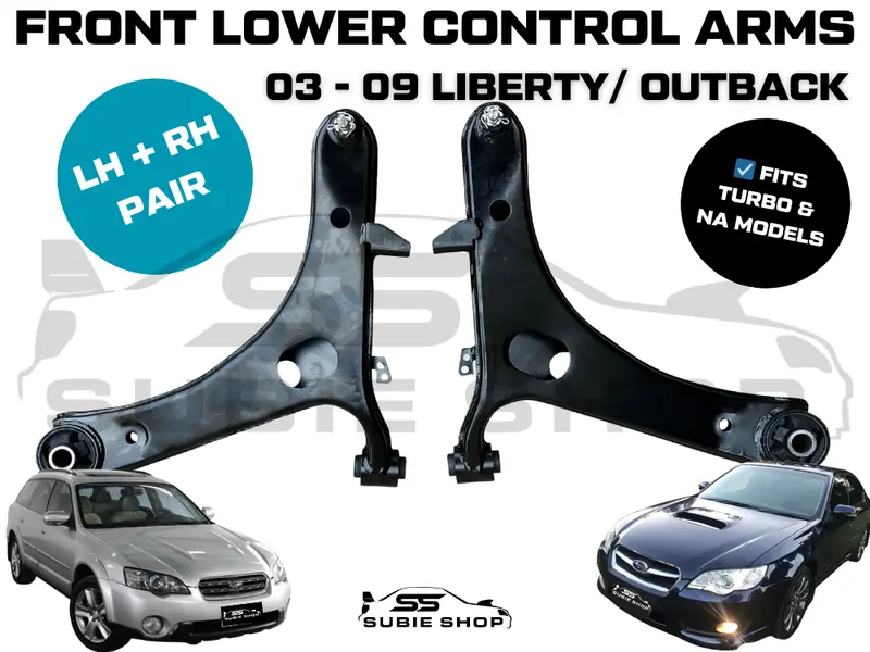 Right Left Front Lower Control Arms Bush For Subaru Liberty Outback Gen 4 03 -09 1
