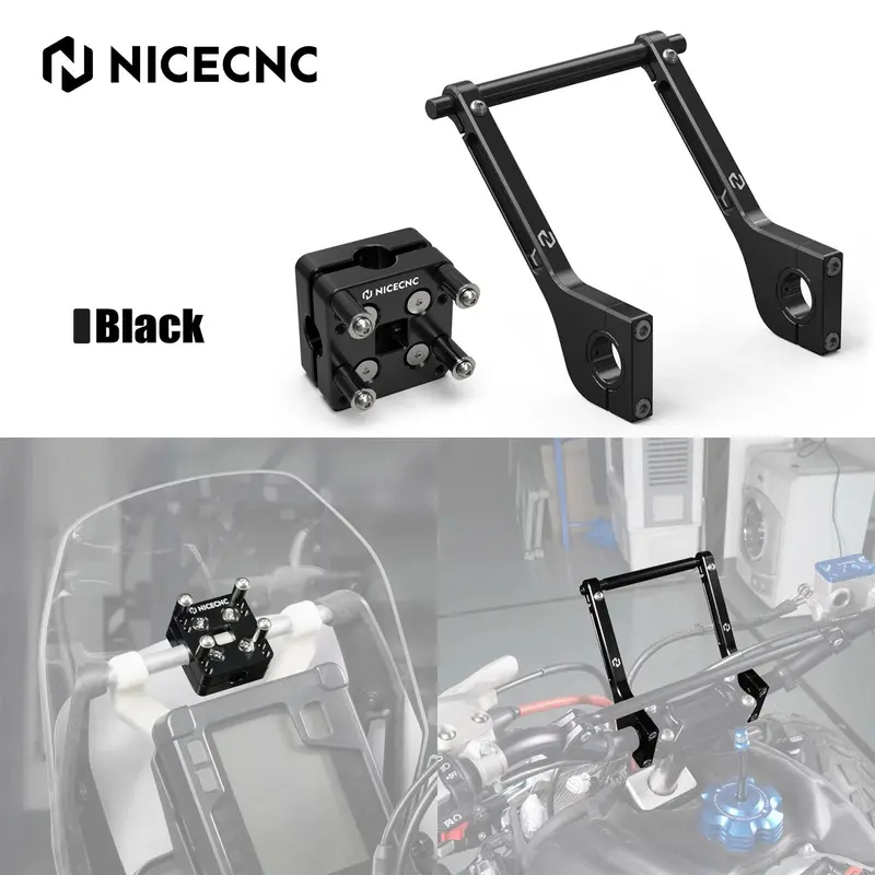 Roadbook Mounting Arms + Gps Holder Bar Clamp For Ktm 690 Enduro Smc R 2008-2023 2