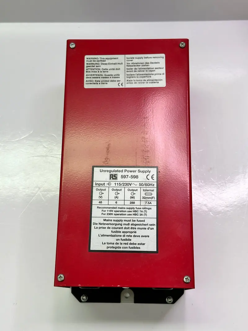 Rs 597-598 Encapsulated Linear Power Supply, 240V Ac Input, 48V Dc Output, 6A, 288W 1