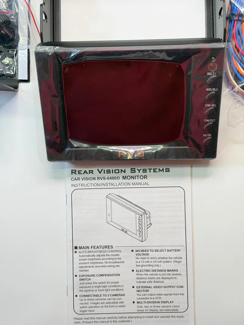 Rvs-6400D Heavy Duty 6.4" Lcd Monitor, Quad Input For Mitsubishi 1