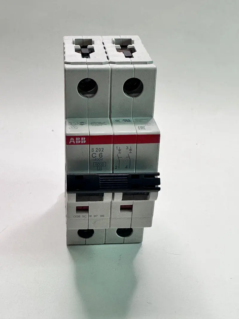 S202-C6 Abb Miniature Circuit Breaker, S200, 2P, 6A -  2Cds252001r0064 1