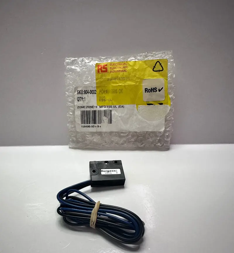 Saia-Burgess V3s-Ul Plunger Micro Switch, Pre-Wired Terminal 5A @250V 1