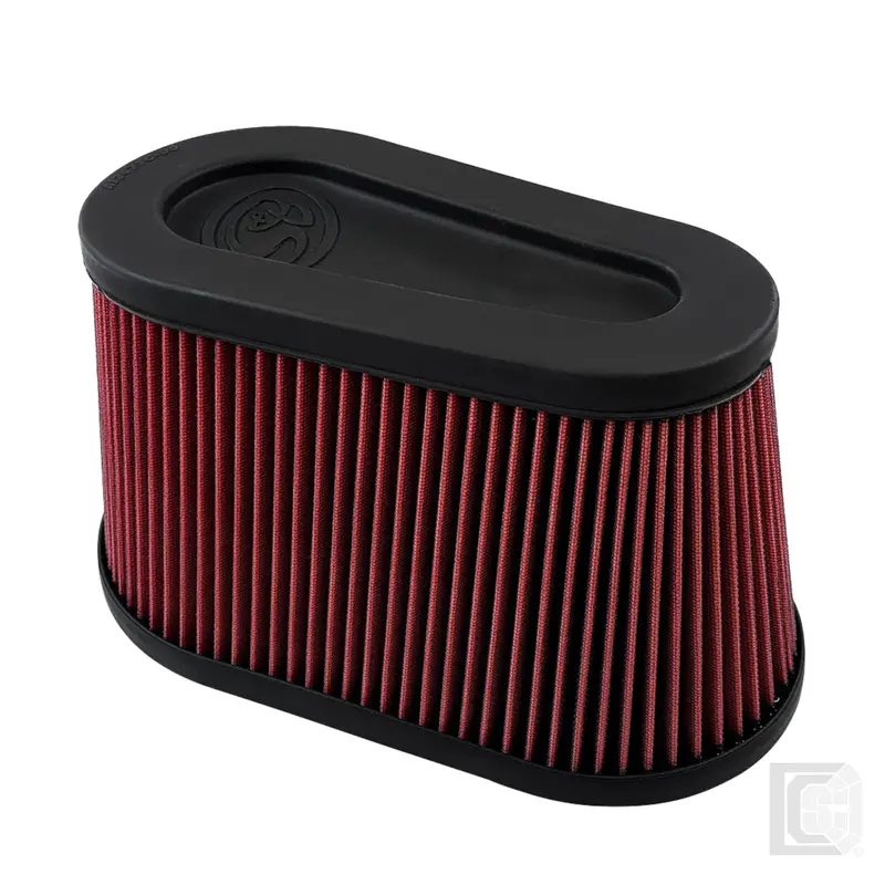 Sb - Air Filter For Intake Kits 75-5136 / 75-5136D Oiled Cotton Cleanable Red - Kf-1076 1