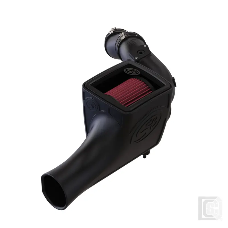 Sb - Cold Air Intake For 03-07 Ford F250 F350 F450 F550 V8-6.0L Powerstroke Cotton Cleanable Red  - 75-5070 1