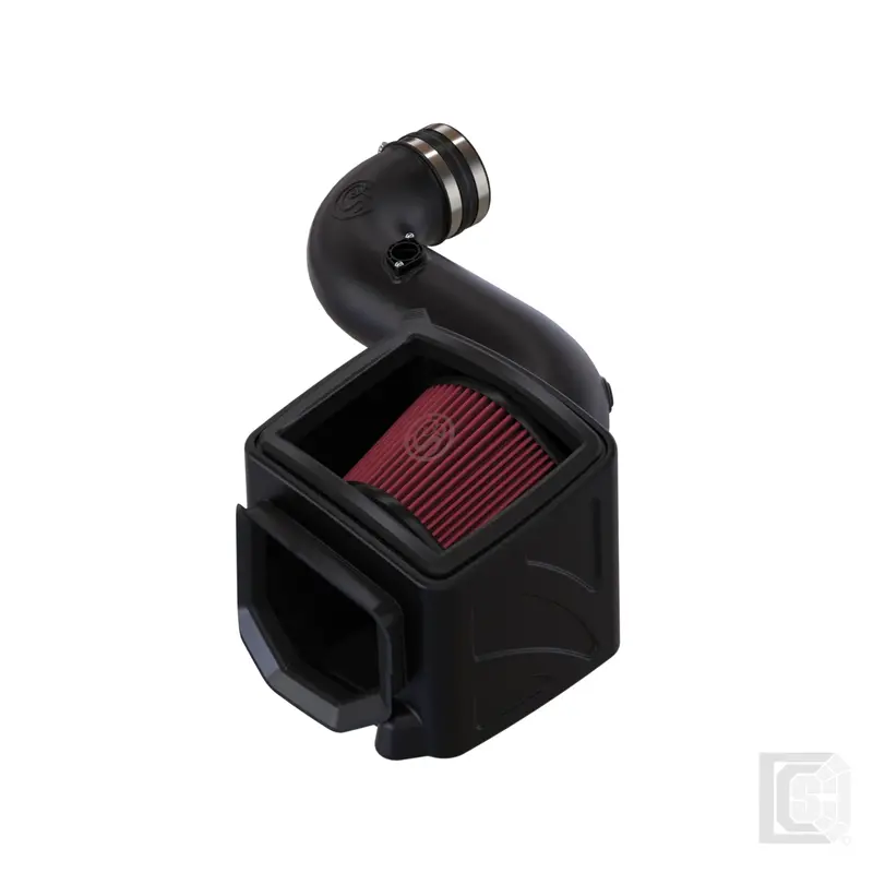 Sb - Cold Air Intake For 06-07 Chevrolet Silverado Gmc Sierra V8-6.6L Lly-Lbz Duramax Cotton Cleanable Red  - 75-5080 1