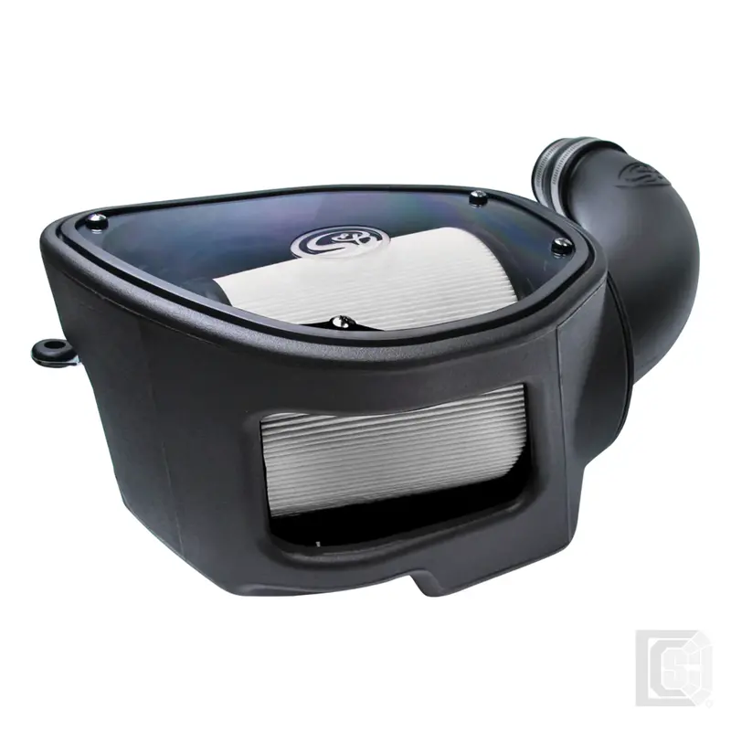 Sb - Cold Air Intake For 07-11 Jeep Wrangler Jk V6-3.8L Dry Extendable White  - 75-5084D 1