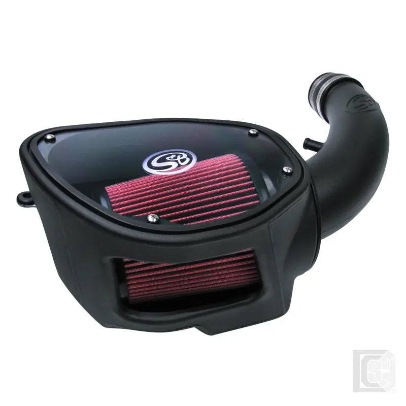 Sb - Cold Air Intake For 07-11 Jeep Wrangler Jk V6-3.8L Oiled Cotton Cleanable Red  - 75-5084 1