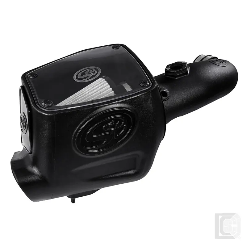 Sb - Cold Air Intake For 08-10 Ford F250 F350 V8-6.4L Powerstroke Dry Extendable White  - 75-5105D 1