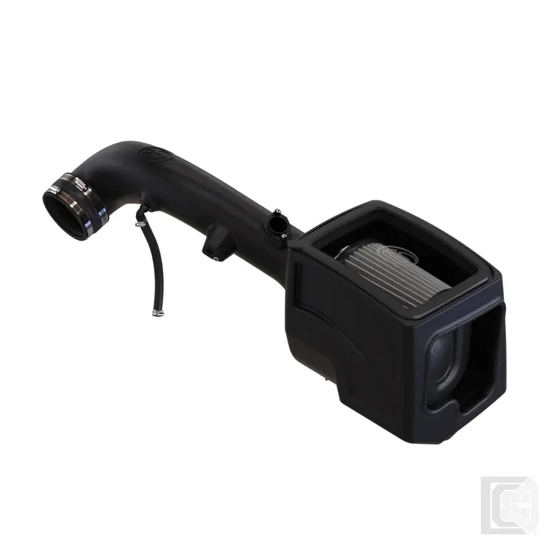 Sb - Cold Air Intake For 09-13 Chevrolet Silverado/ Sierra 2500 3500 6.0L Dry Extendable White  - 75-5061-1D 1