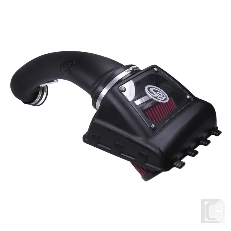 Sb - Cold Air Intake For 11-14 Ford F150 V8-5.0L Oiled Cotton Cleanable Red  - 75-5076 1
