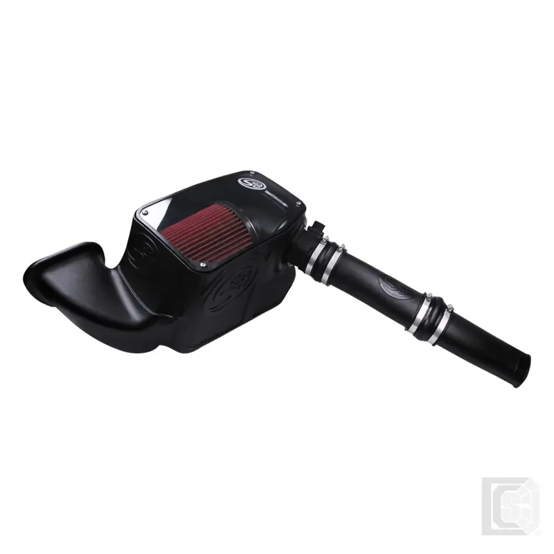 Sb - Cold Air Intake For 14-18 Dodge Ram 1500 3.0L Ecodiesel V6 Cotton Cleanable Red  - 75-5074 1