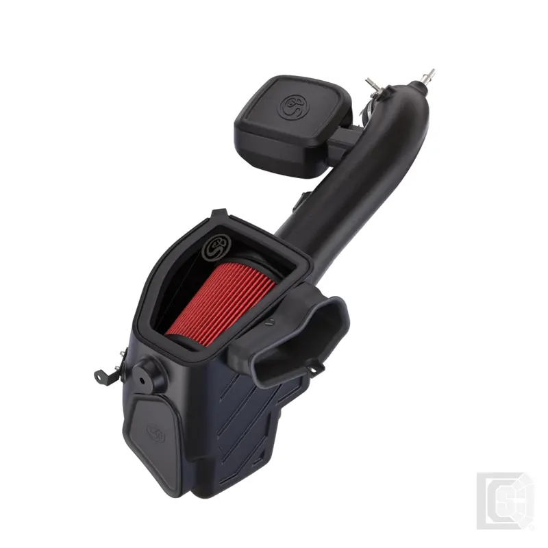 Sb - Cold Air Intake For 20-22 Ford F250 F350 7.3L Powerstroke Cotton Cleanable Red  - 75-5141 1