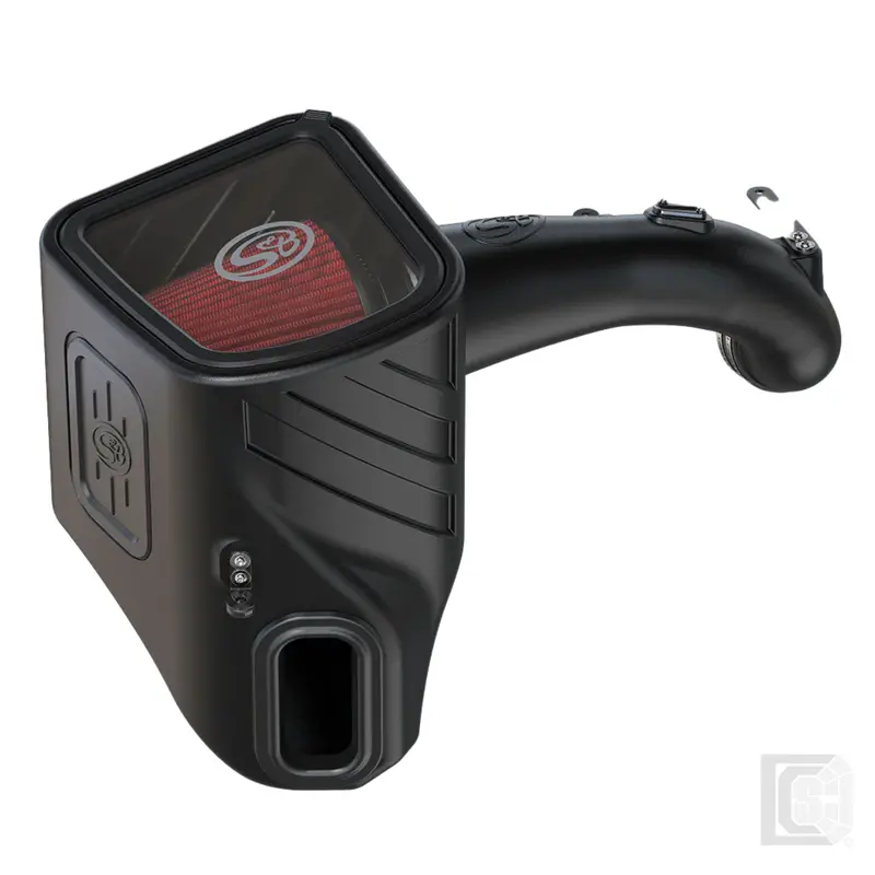 Sb - Cold Air Intake For 20-22 Silverado/Sierra 2500/3500 6.6L With Cotton Cleanable Filter - 75-5158 1