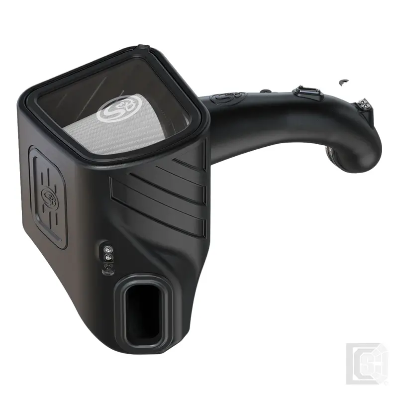 Sb - Cold Air Intake For 20-22 Silverado/Sierra 2500 3500 6.6L With Dry Extendable Filter  - 75-5158D 1