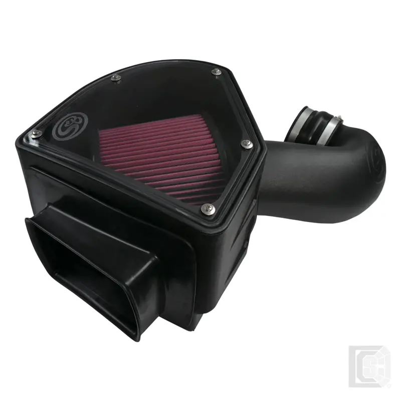 Sb - Cold Air Intake For 94-02 Dodge Ram 2500 3500 5.9L Cummins Cotton Cleanable Red  - 75-5090 1