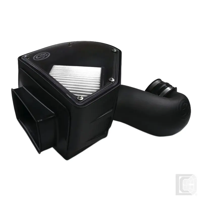Sb - Cold Air Intake For 94-02 Dodge Ram 2500 3500 5.9L Cummins Dry Extendable White  - 75-5090D 1
