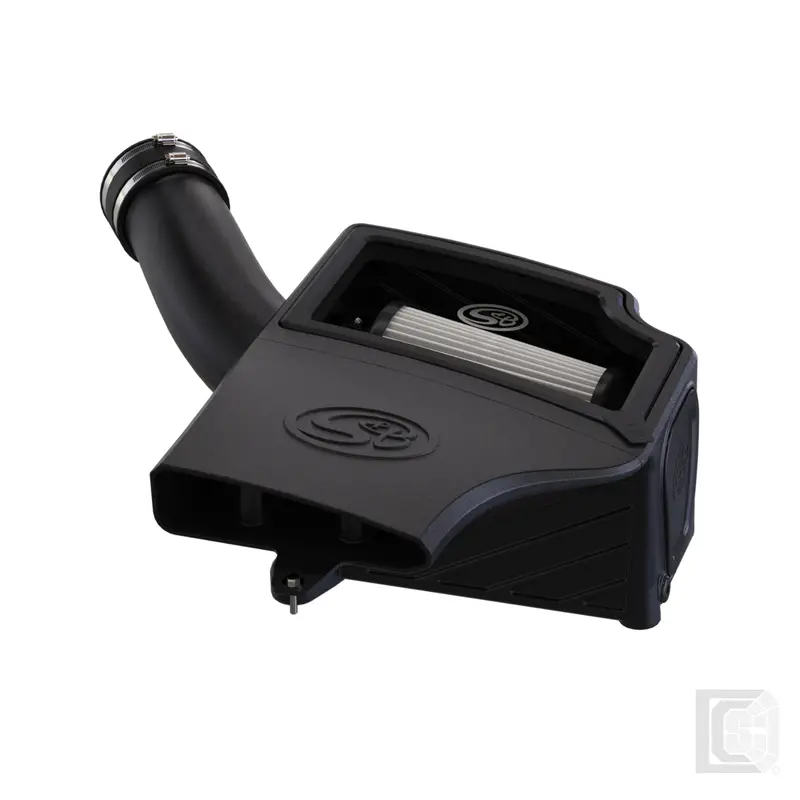 Sb - Cold Air Intake For 94-97 Ford F250 F350 V8-7.3L Powerstroke Dry Extendable White  - 75-5131-1D 1