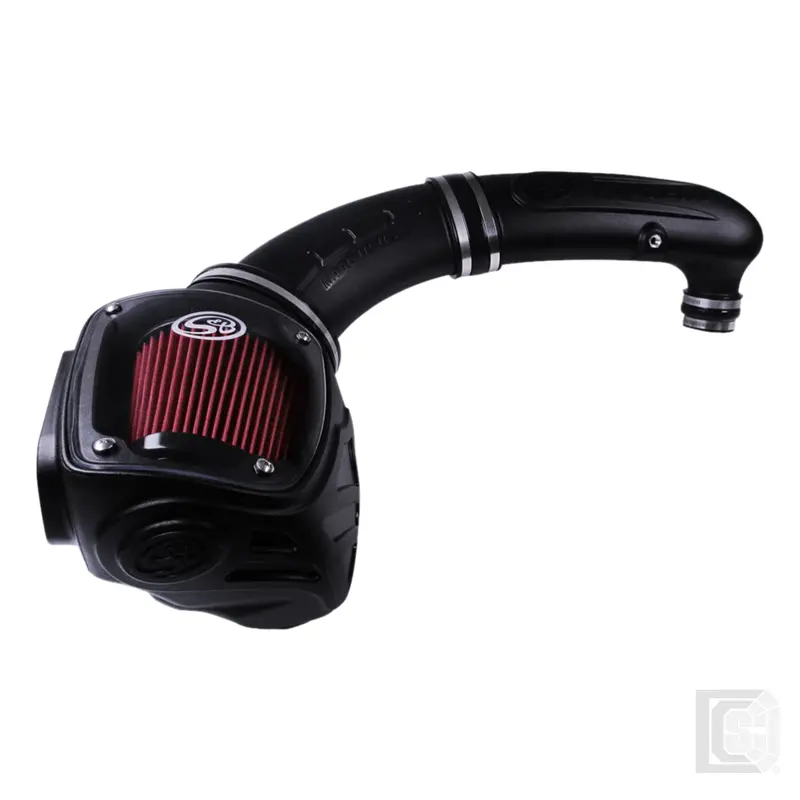 Sb - Cold Air Intake For 97-06 Jeep Wrangler Tj L6-4.0L Oiled Cotton Cleanable Red  - 75-5079 1