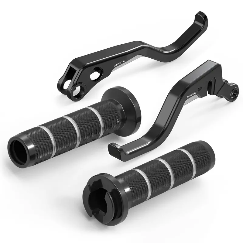 Shorty Brake Clutch Lever + Handlebar Grips For Harley Sportster S 1250 Nightster 2