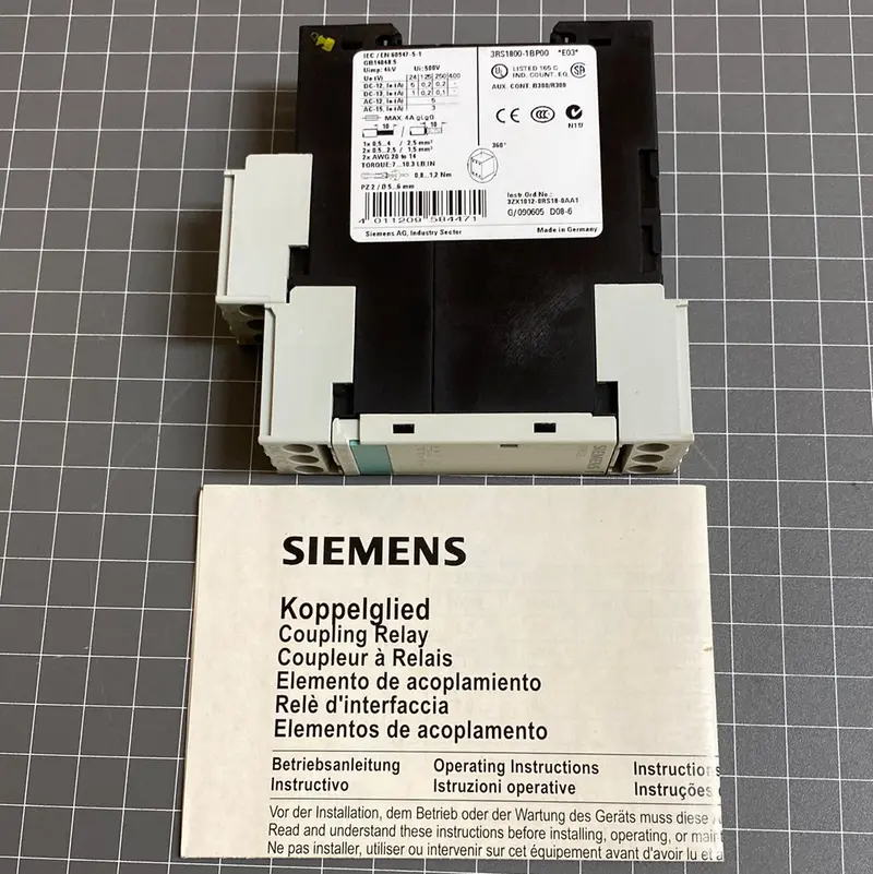 Siemens 3Rs1800-Bp00 Coupling Relay Ac/Dc 24-240V 1