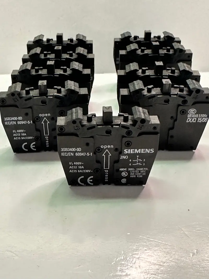 Siemens 3Sb3400-0D Contact Block With 2 Contact Elements, 2No 1
