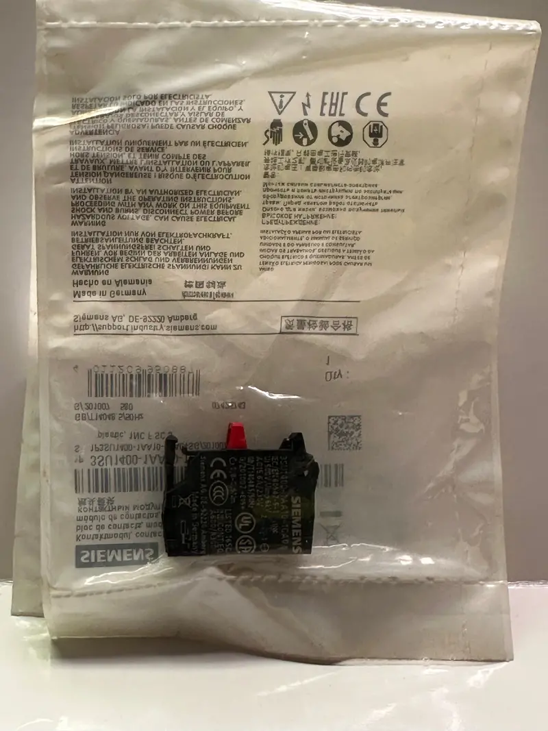Siemens 3Su14001aa101ca0 Contact Module/Block 1 Nc 1