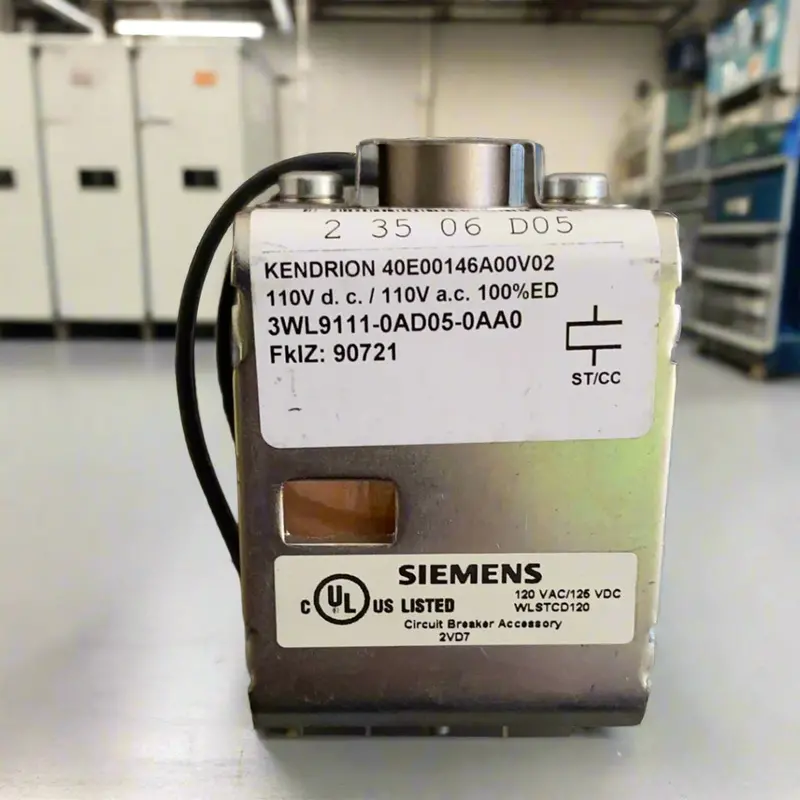 Siemens 3Wl9111-0Ad05-0Aa0 Circuit Breaker 3Wl Shunt Trip 1
