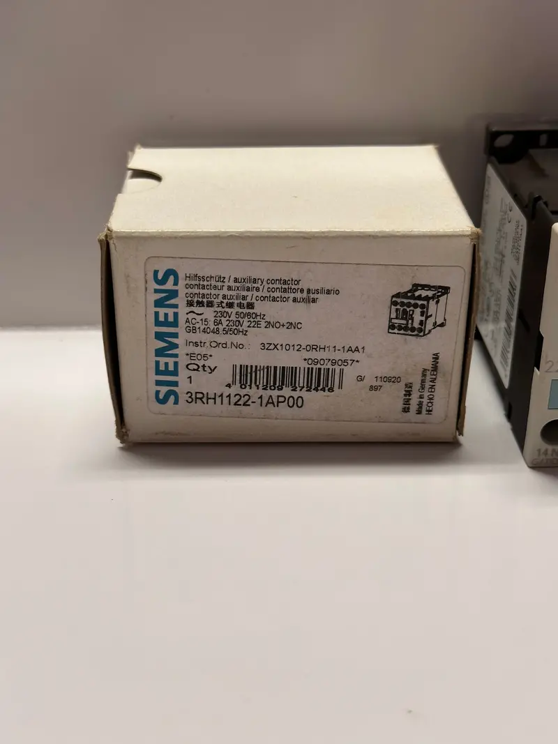 Siemens Aux Contactor 3Rh1122-1Ap00 1