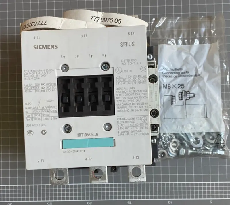 Sirius 3Rt1054-6La06 Power Contactor 115A, 3 Pole 1
