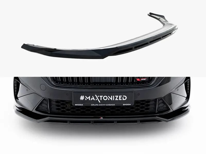 Skoda Octavia Vrs Mk4.5 Maxton Design Front Splitter V.1 1