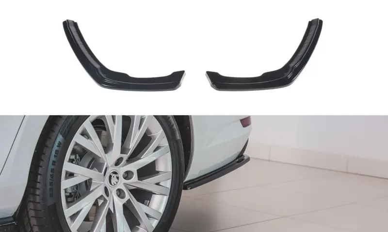 Skoda Superb Rear Side Splitter By Maxton Design 1