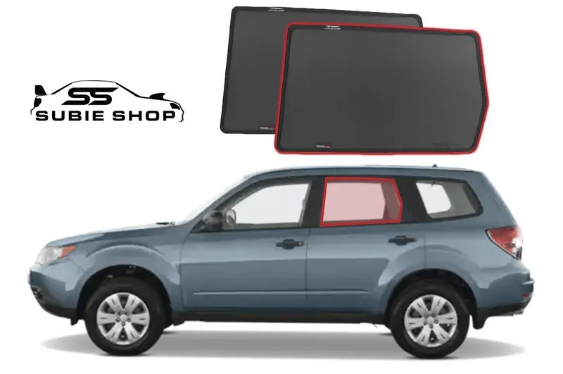 Snap Shades For Subaru Forester Sh 2008 - 2012 Baby Sun Protection Rear Window 1