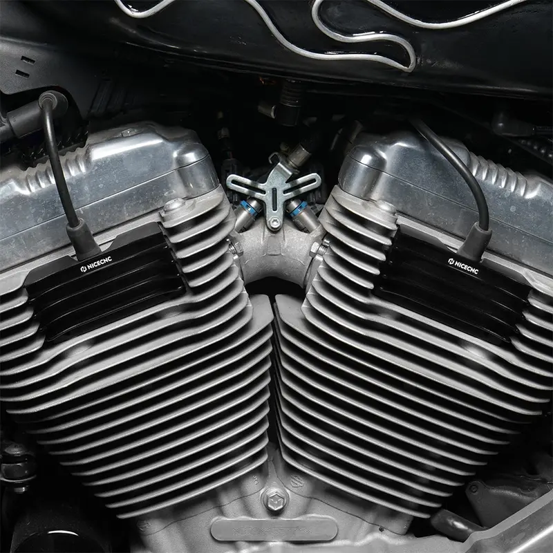Spark Plug Head Bolt Covers Kit For Harley Sportster 1200 48 72 Xl Iron 883 2