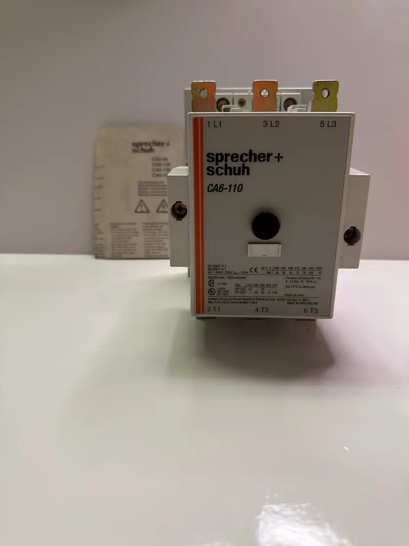 Sprecher+Schuh Ca6-110-11 Contactor 240V50/277V60hz  22.831.202-15 1