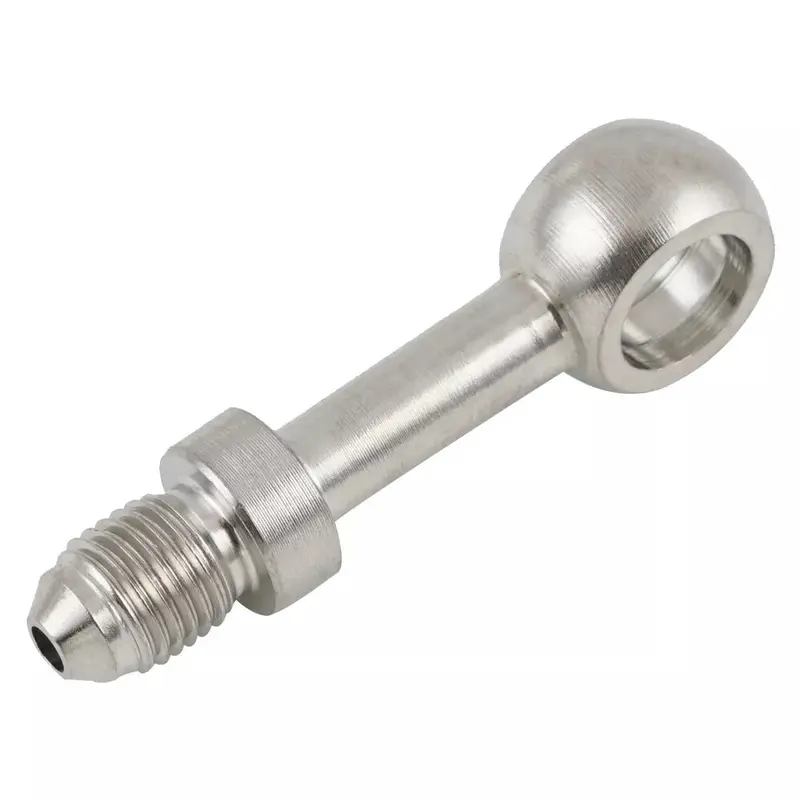 Stainless Steel 3An Brake Hose Banjo Fitting Adapter Eye For Motorcycles Atv Utv 1