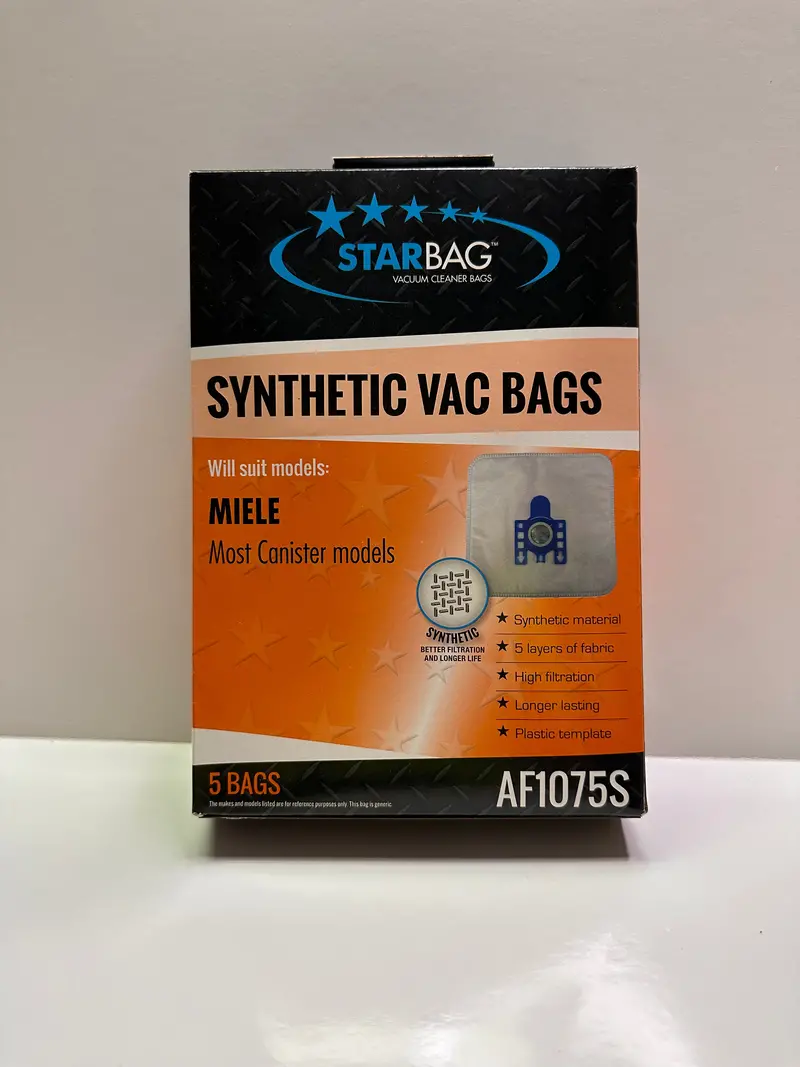 Starbag Af1075s Vacuum Bags For Miele Gn/Fjm Pack Of 5 1