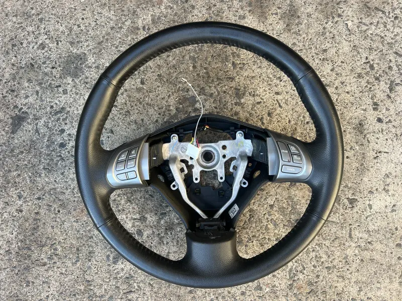 Subaru Forester 2008 -12 Sh Black Leather Steering Wheel Volume Control Buttons 1
