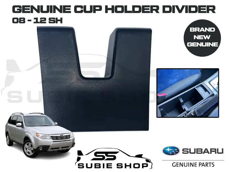 Subaru Forester 2008 - 12 Sh Centre Console Trim Black Cup Holder Insert Divider 1