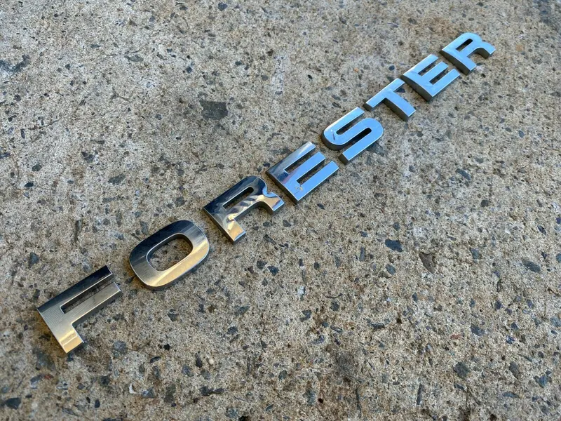 Subaru Forester 2008 -12 Sh Rear Tailgate Chrome Badge Decal Letters Genuine Awd 1