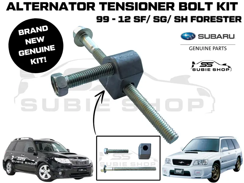Subaru Forester Sf Sg Sh Xt 00-12 Ej Alternator Belt Bracket Bolt Tensioner Set 1