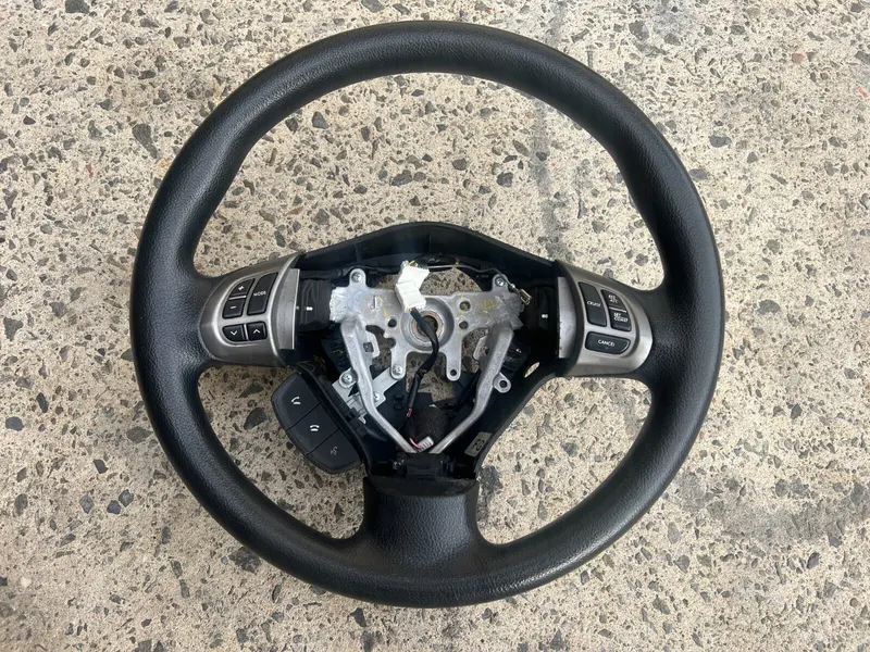 Subaru Forester Sh 08 - 12 Black Steering Wheel Bluetooth Buttons Type Genuine 1