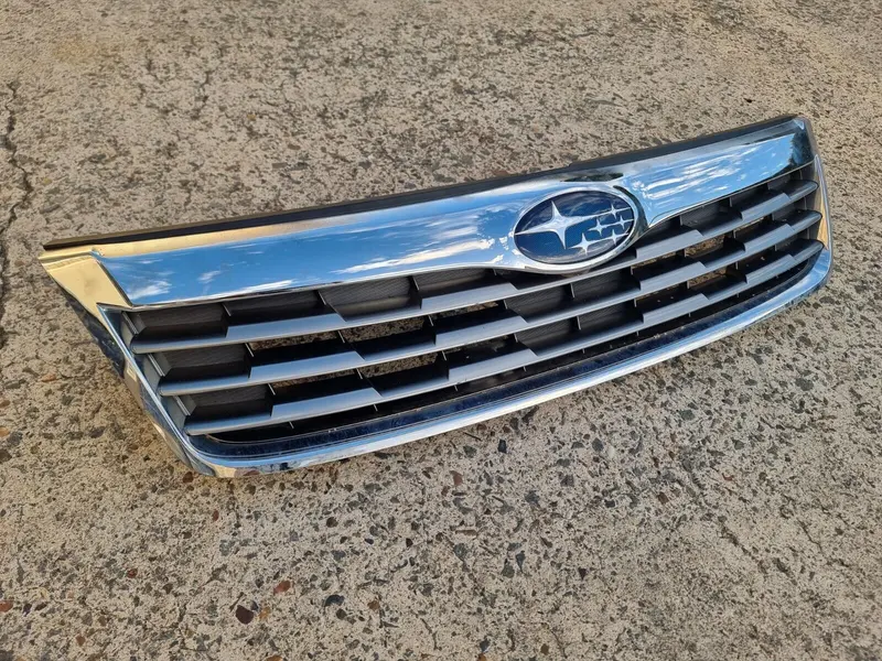 Subaru Forester Sh 08 -12 Diesel Type Front Bumper Bar Upper Grille Grill Chrome 1