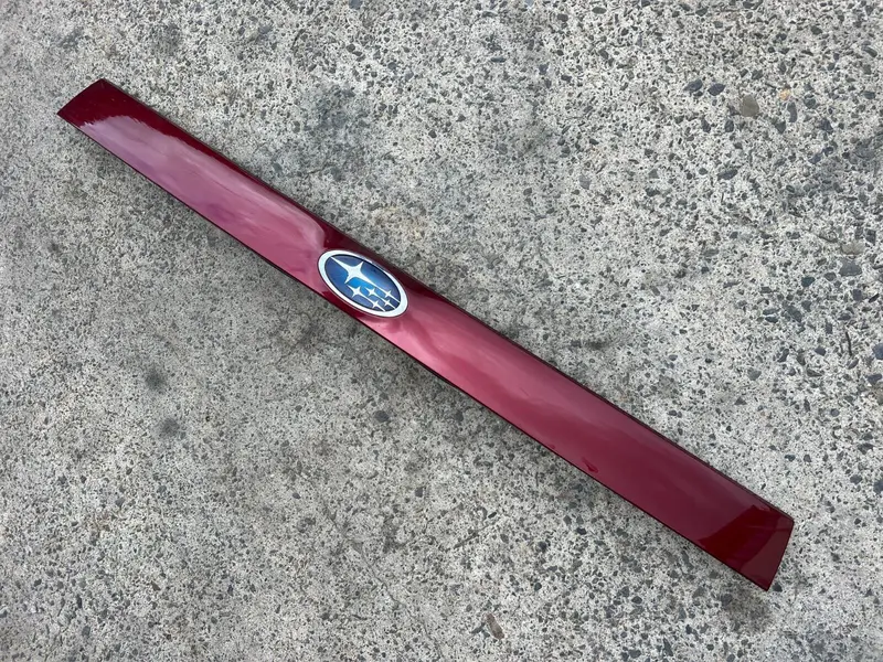 Subaru Forester Sh 08 - 12 Rear Tailgate Hatch Garnish Trim Panel 69Z Red Maroon 1
