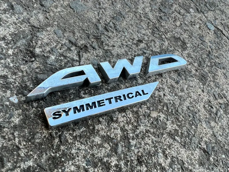 Subaru Forester Sh 08 - 12 Rear Tailgate Hatch Symmetrical Awd Chrome Letters 1