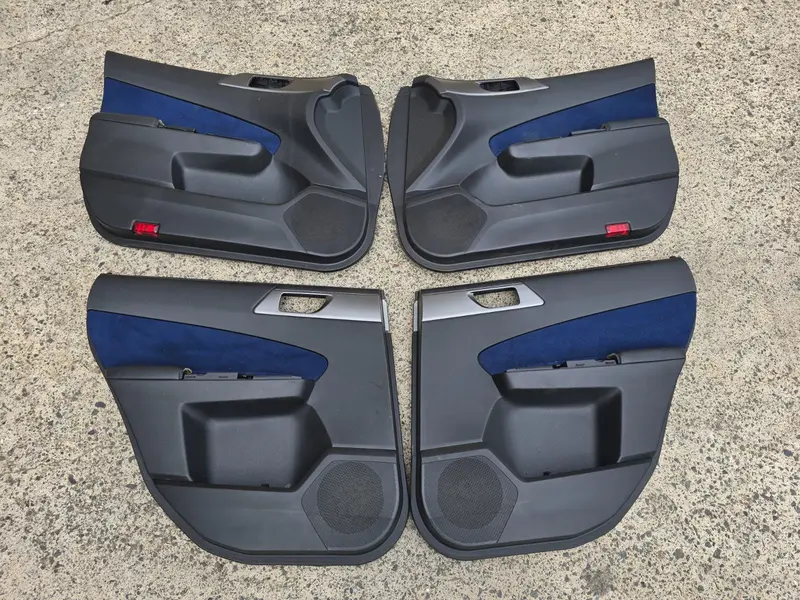 Subaru Forester Sh S Edition 08-12 Factory Interior Door Cards Trims Blue Suede 1
