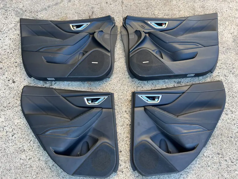 Subaru Forester Sk 2018 - 2021 Set 4 Leather Door Card Panels Handle Harman Kard 1