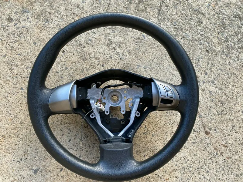 Subaru Impreza 08 - 14 Gh G3 Hatch Leather Steering Wheel Black Silver Buttons 2 1