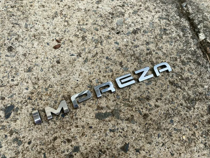 Subaru Impreza 08 - 14 Gh Rs G3 Rear Tailgate Chrome Badge Decal Letters Genuine 1
