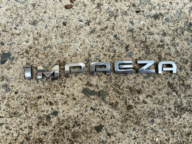 Subaru Impreza 08 - 14 Gh Rs G3 Rear Tailgate Chrome Badge Decal Letters Genuine 2