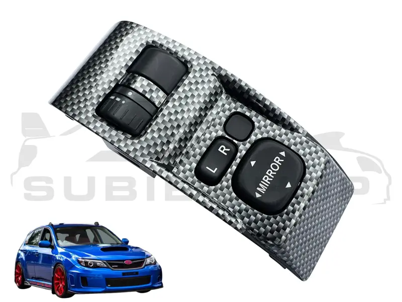 Subaru Impreza 08 - 14 Wrx G3 Carbon Fiber Wrapped Electric Mirror Switch Panel 1